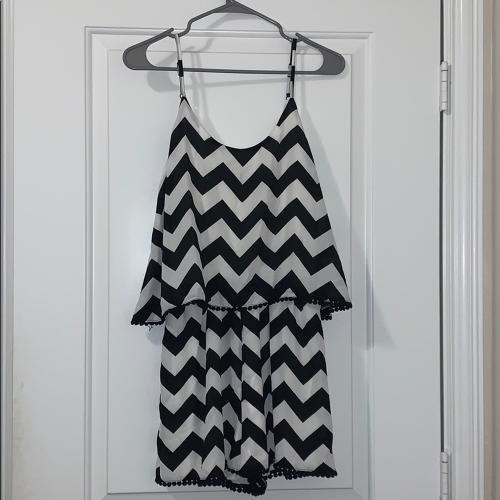 Chevron pattern Romper